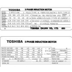 MOTOR TOSHIBA